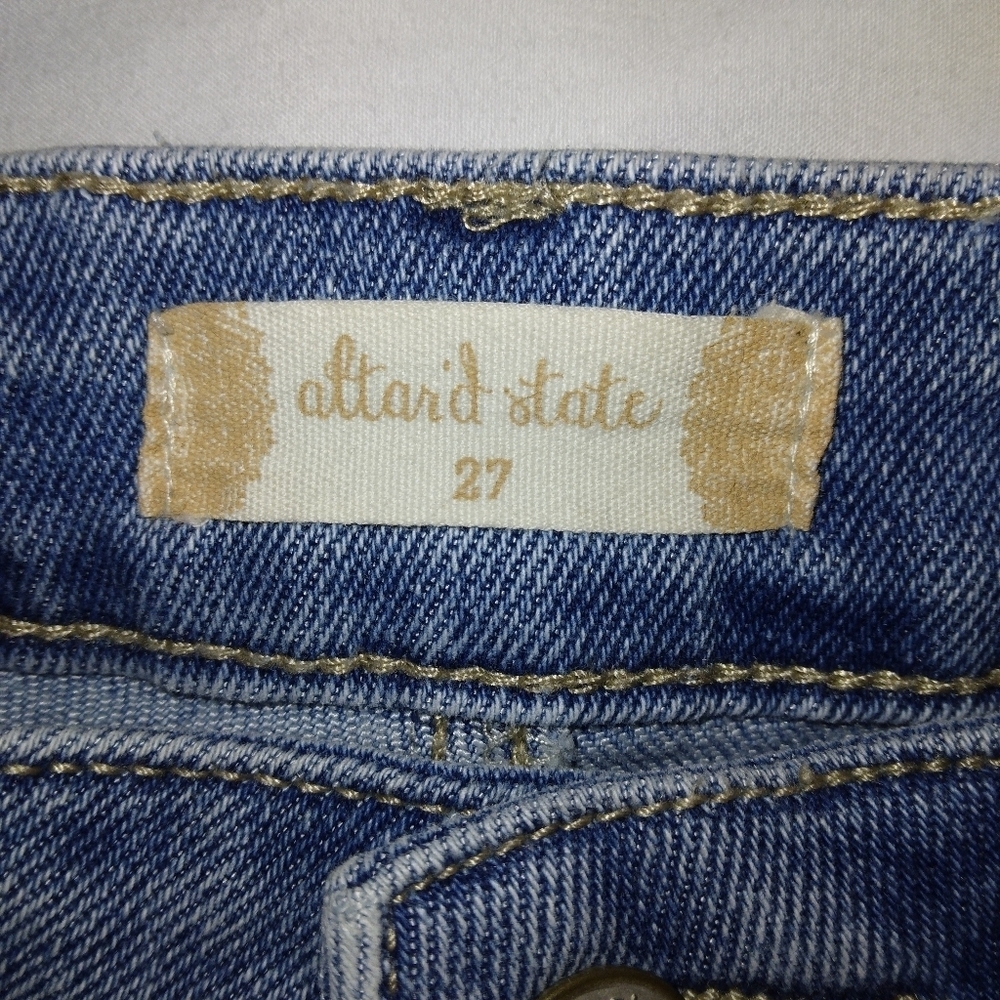 Altar’d State Distressed Straight Leg Raw Hem jeans size 27 - Picture 8 of 11